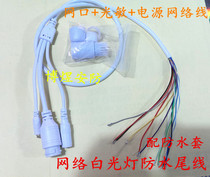 Surveillance camera white light network waterproof tail line network port photosensitive power supply network 11-core HD tail line