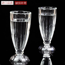 Thickened Lead-free Glass High Foot Ice Cream Cup Juice Cups Milk Tea Milkshake Cups Cold Drinks cups Beer Cups