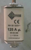 ebamat fuse NH00 125A 500V gL 120KA