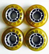 62mm mm 80A hardness transparent PU wheel single row wheel roller skates roller pulley