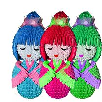 Triangle plug beauty doll material package Semi-finished triangle bag origami handmade suit Cute girl toy