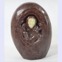 Character Pendulum Pieces Zhou Village Dragon Eggs Beautifully Natural Green Fields Jade Engraving Pure Handmade Art to Play Round Through