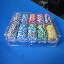 200 high-grade acrylic chip set with cover