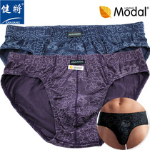 2 boxed jianties stretch soft and comfortable breathable printed modal mens briefs