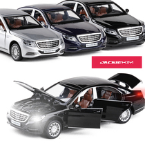 Simulation alloy 1:32 Mercedes-Benz S600 Maybach model six-door sound and light return toy car