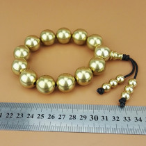 20MM brass beads bracelet brass bracelet hand string play bracelet practice wrist strength boutique