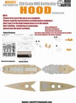Hunter W35027 1350 British Hoods battleship wooden deck with small number of hands 05302