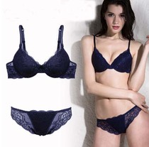 French original single explosion sexy luxury full lace thin and thick deep v bra underwear set