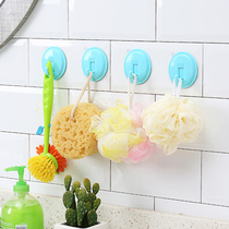 Super strong load-bearing plastic hook Paste hook sub-door rear incognito hook Suction cup Kitchen bathroom Bathroom wall