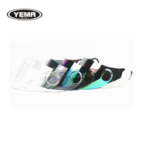 Mustang 869 electric car motorcycle helmet Anti-fog transparent silver-plated brown lens