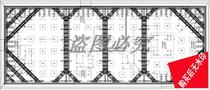Pull anchor pile and SMW construction method pile plus prestressed steel support deep foundation pit support Construction cad drawing