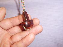 Indian small leaf red sandalwood flame pattern old material Tibetan Buddha head three links smooth sailing (sold can be ordered)