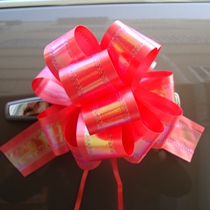 US source wedding supplies wedding car decoration can be tied car door handle big red laser flower spherical pull flower