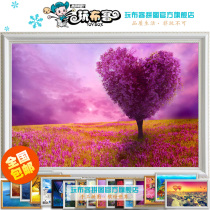 Adult 1000 pieces of wood puzzle 1500 educational toys decompression male and female friends birthday gift purple love