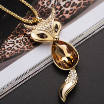 Sweater chain long 2021 new wild simple sweater chain necklace accessories pendant pendant jewelry women