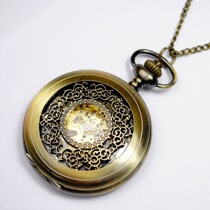 Fashion mechanical pocket watch classical floral hollow pocket watch men and womens antique gift pocket watch a generation of hair 0