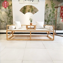 Now the new Chinese meditation solid wood sofa Portfolio now Chinese style minimalist Villa Prototype house for sale at the house