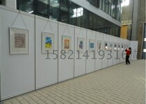 Octagonal Prism Book Painting Exhibition Board Screen Display Exhibition of Exhibition and Exhibition Advocacy Showcases Background Shelf Photographic Exhibition Board