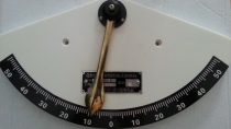 Marine inclinometer with a boat inspection mark