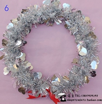 Wholesale Street parade Gymnastics Games opening ceremony props hard ring plastic bright silk wreath dance wreath