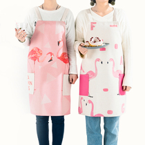 Nordic Fire Birds Ins Wind Apron Fashion Kitchen Work Suit Anti Oil Containment Waist Anti-Wear Baking Semi-Apron