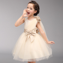 Counter JO Childrens Clothing Girls Dresses Summer Princess yarn dress 2021 new childrens dress performance skirt