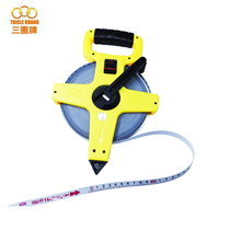 (Shanghai Three-ring tool) Long steel measuring tape rocking-roll-type measuring tape measuring tape Laruler school site 30-100 meters