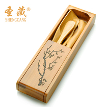 Shengzang Bamboo Tea Ceremony 6 Six gentleman teaspoons tea clip Tea needle Tea spoon Tea shovel set Kung Fu tea set Tea tray accessories Z