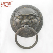 Yuanru copper sculpture Chinese antique classic brass shop head beast head door knocker handle YRH032 retro tiger head