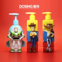Genuine story Buzz Lightyear Woody installed shower gel hand sanitizer empty bottle toy doll model