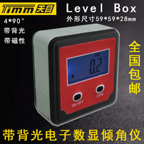 Tianmu brand two buttons with backlight magnetic digital display inclinometer box electronic level instrument protractor