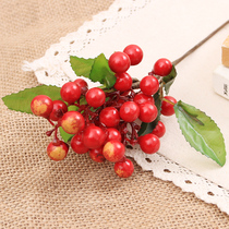 Fake flower simulation Flower home living room table decorations bedroom ornaments illustration silk flower Berry flower art shooting props