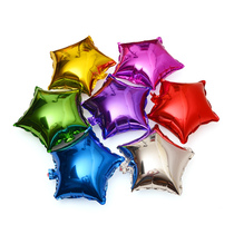 10 inch aluminum foil balloon five-pointed star balloon 7 colors optional high-quality balloon party wedding aluminum foil balloon