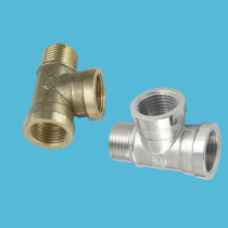 GA thickened wall all copper tee all four points 4 points DN15 interface 2 inner wire 1 outer single outer tooth