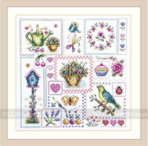 DMC self-made cross-stitch kit Magazine-Summer Patchwork Patchwork hipster flowers and plants