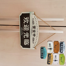 Creative wooden house listing double-sided welcome to visit listing is in the business decline of counter-offer reminder card customization