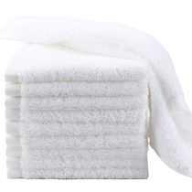 5 10 Hotel Hotel restaurant cotton small square towel thick absorbent square KTV towel pure white 30*30