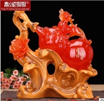 Zhaocai Pixiu ornaments home decoration gourd ornaments office living room study creative Ruyi resin small gift