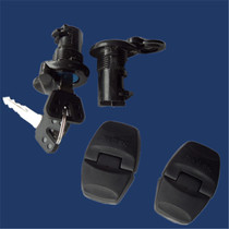 Motorcycle tail box lock side box lock storm Prince car with cover side box lock side box hinge Twist foot lock