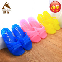 Shunhang home slippers ladies bathroom non-slip plastic hipster crystal jelly color cute indoor cool