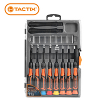TACTIX 11-piece precision screwdriver set multi-function U-shaped cross word plum screwdriver