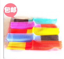 Yiwu creative small goods daily department store full 19 yuan fashion color comb color comb plastic comb