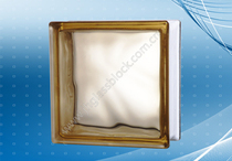 Jinghua glass brick brown cloud pattern colored glass brick green material