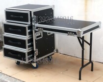 16U) drawer) aviation cabinet) with table frame) toolbox) aviation cabinet) sound box) aviation cabinet