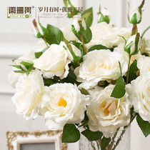Appendice tree honey Snow Flowers Rose Single Branches Living Room Pendulum simulation Flower Floor Dining Table Flower Indoor Bedroom