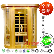  Korean steaming new sweat steaming room factory direct sales sauna room far infrared carbon board hemlock shaped double room