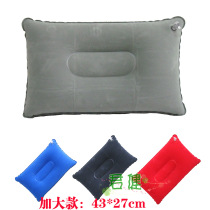 Outdoor camping thickened planting long - shaped inflatable pillow nap pillow square pillow rectangular pillow increase