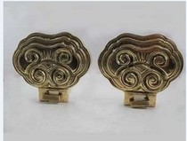 Plaque adhesive hook Ruyi plaque support couplet adhesive hook corner flower Chinese decoration antique plaque Holder