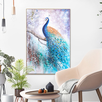 2020 Peacock diamond painting full diamond new living room sticking diamond cross stitch 5d porch masonry painting modern simple and fresh