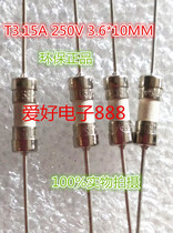 334 CERAMIC fuse tube WITH pin T3 15A 250V 3 6*10MM Environmental protection special price